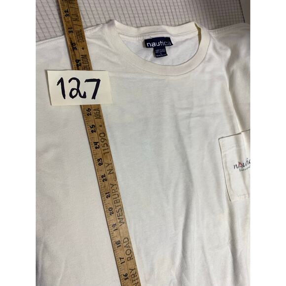 Vintage 90s Nautica Made in USA sailing shirt Size Large Bermuda - Picture 4 of 9